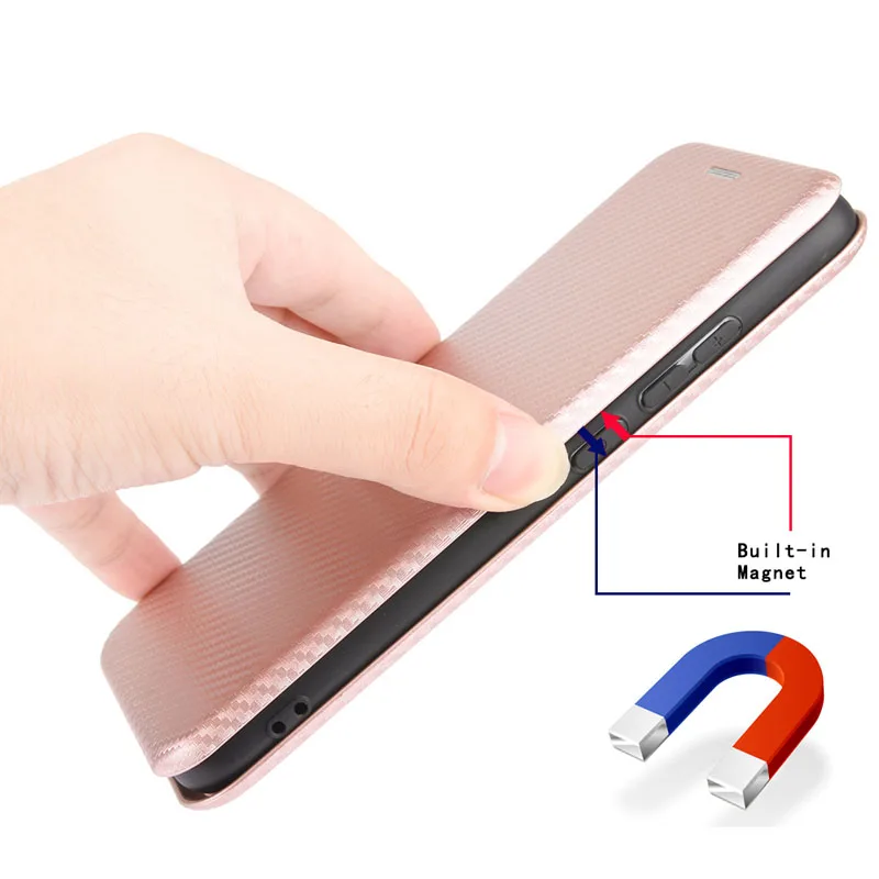 Carbon Fiber Magnetic Flip Cover Case for IPhone 15 14 13 12 Pro Max Mini 11 SE XS XR X Max 6 6S 7 8 Plus Wallet Card Holder
