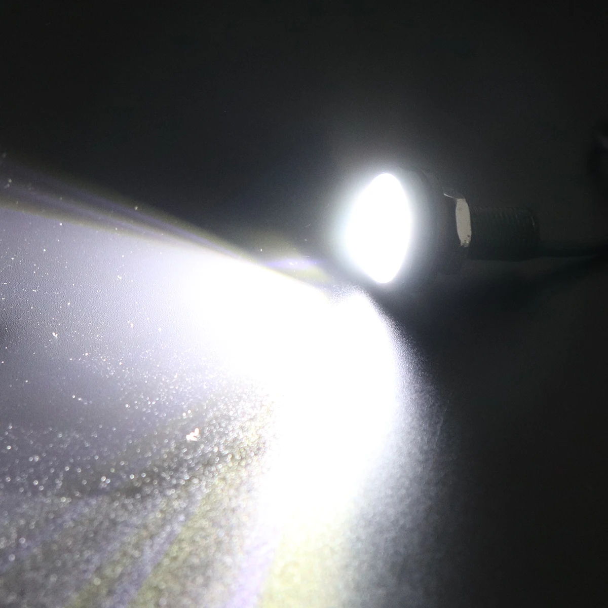 DC 12V 18W Eagle Eye LED 23mm Hawkeye Reverse Backup Light High Power White Car Fog Round DRL Bulb Reverse Parking Signal Lamps
