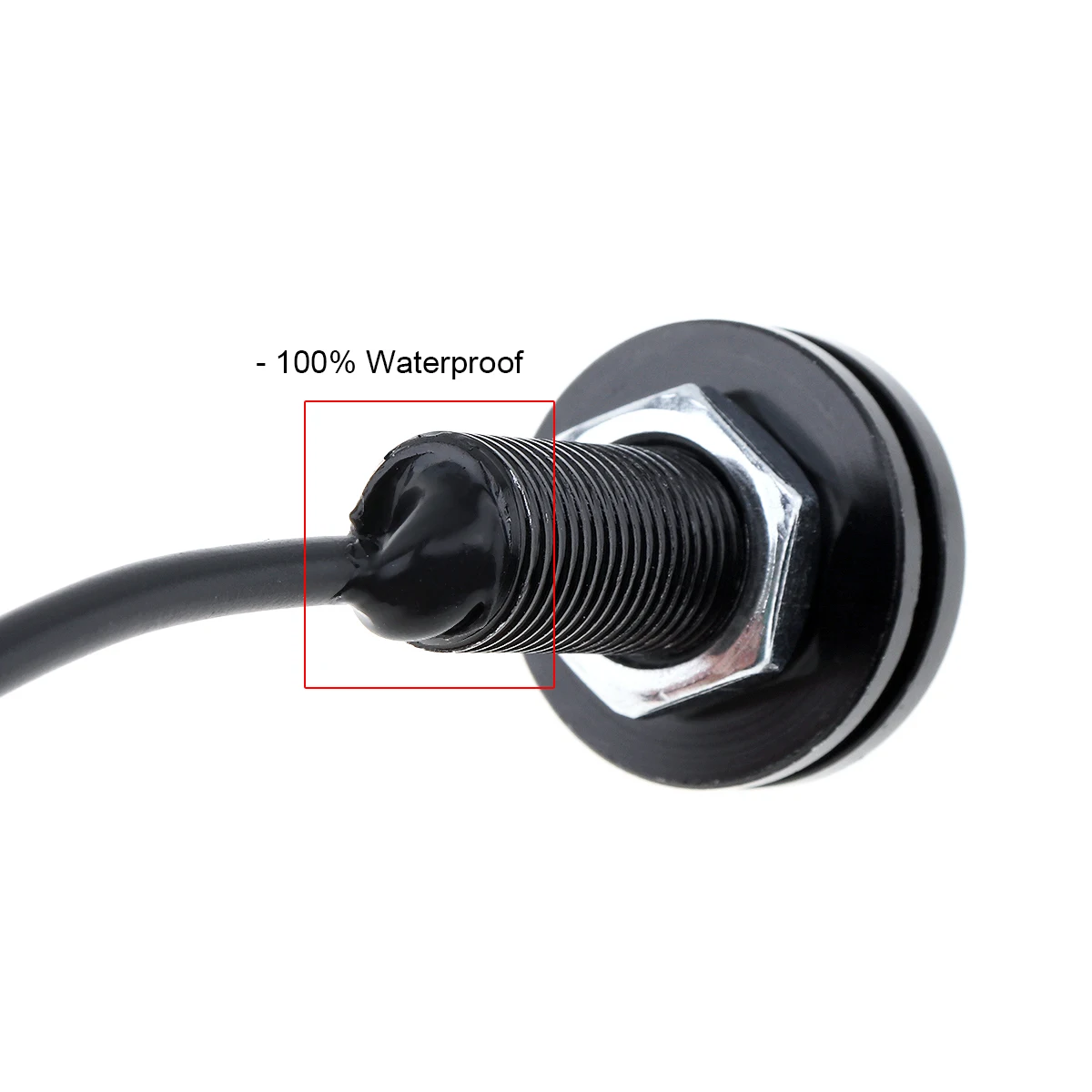 DC 12V 18W Eagle Eye LED 23mm Hawkeye Reverse Backup Light High Power White Car Fog Round DRL Bulb Reverse Parking Signal Lamps