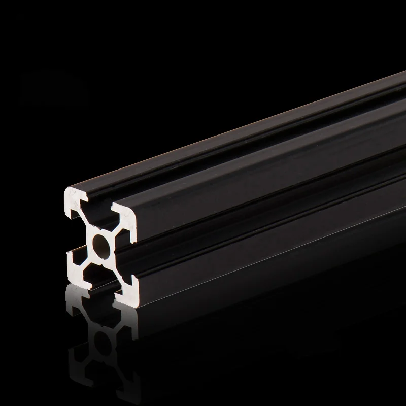 1PC Black 2020 EU standard anodized aluminum profile 100- 800mm suitable for DIY CNC 3D printer engraving machine