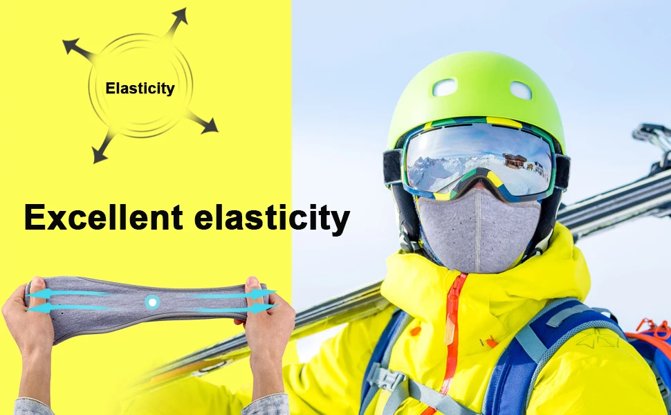 Fashion Winter Thermal Fleece Balaclava Full Face Mask Skiing Hat Bandana Hat Windproof Snowboard Scarves Women's Men Helmet Cap