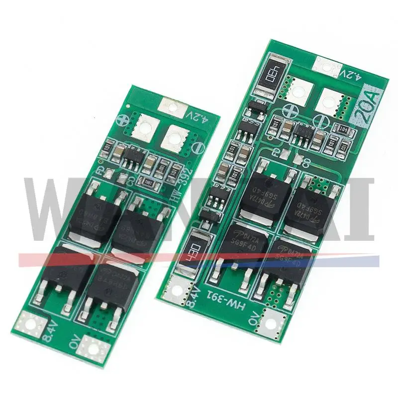 2S 20A 7.4V 8.4V 18650 Lithium battery protection board/BMS board standard/balance