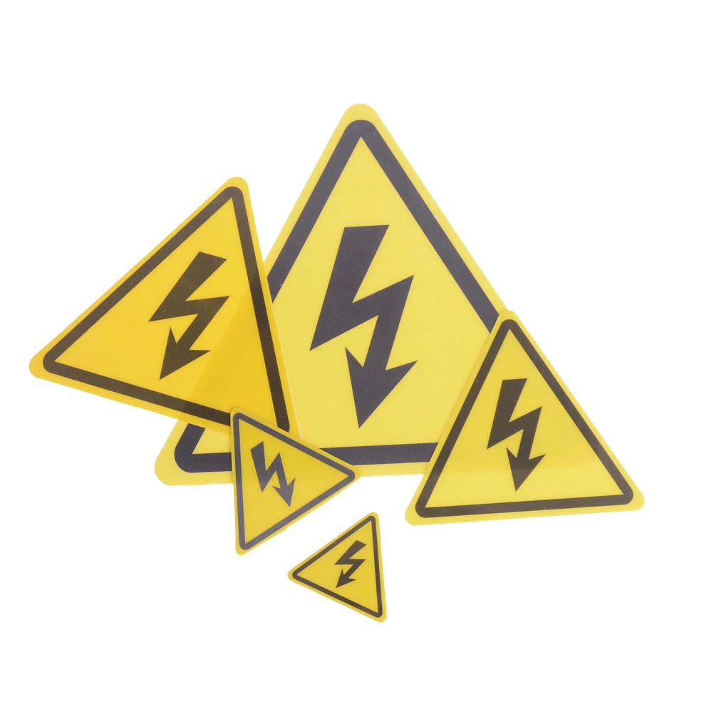 High Quality 2PCS Danger Voltage Electric Warning Safety Label Sign Decal Sticker