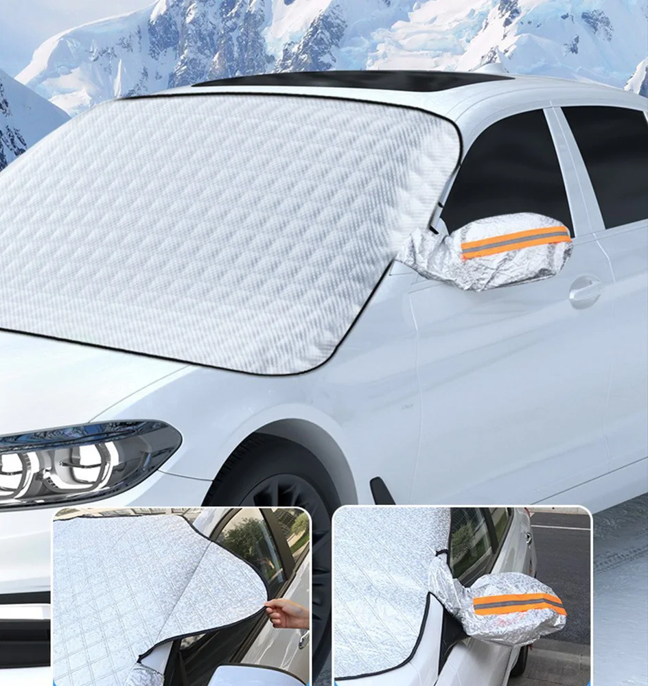 1Pc Car Windshield Snow Anti-UV Shield for Winter Car Cover Front Window Anti Ice Frost Outdoor Protection Car Cover