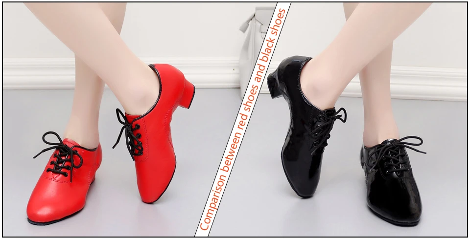 Men's Soft Latin Dance Shoes Modern Dance Plus-Size 2.5cm Heel for Boy Ballroom Tango Children Man Black Dance Shoes Soft Sole