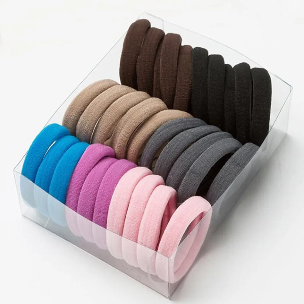 5/30PCS Women Girls Colorful High Elastic Hair Bands Ponytail Holder Rubber Band Scrunchie Headband hair Ties Hair Accessories