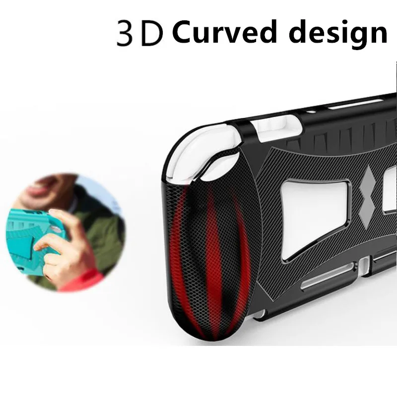 For Nintendo Switch Lite Mini Case, High Toughness Strong Wear Resistance 360 All-wrapped Protection 3D Design Cover