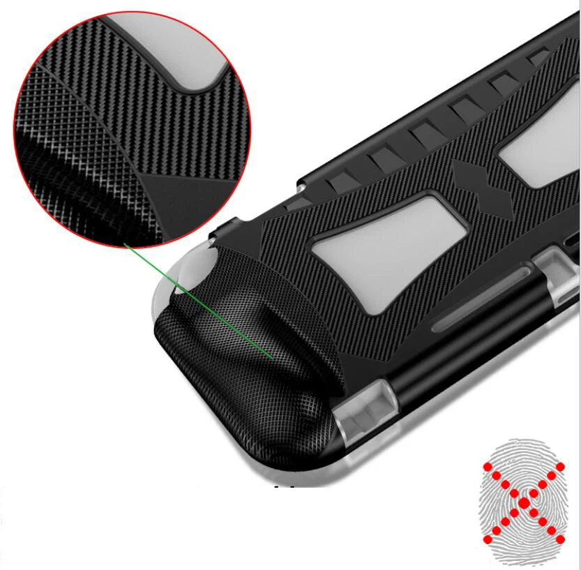 For Nintendo Switch Lite Mini Case, High Toughness Strong Wear Resistance 360 All-wrapped Protection 3D Design Cover