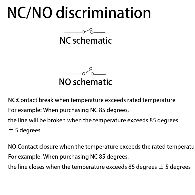 Temperature Control Switch Small Temperature Controller KSD301 302 NC NO 25 40 50 60 80-150 300C 250V/10A 16A Overheat Protector
