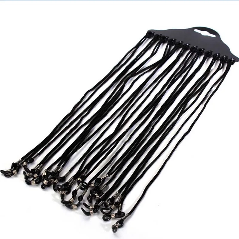 12 Pcs Black Nylon Cord Glasses Lanyard Eyeglass Holder Sunglass Eyewear Reading Glasses Neck String Strap