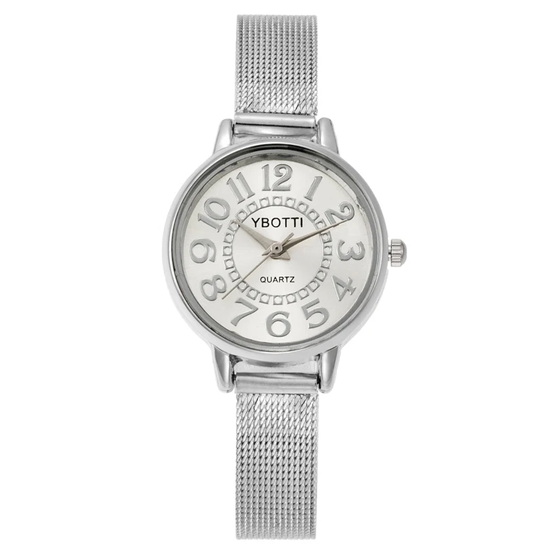 Free Shipping New Fashion Woman Watch Ladies Gold Bracelet Watch Women Mesh Stainless Steel Quartz Watches Gift Relogio Feminino