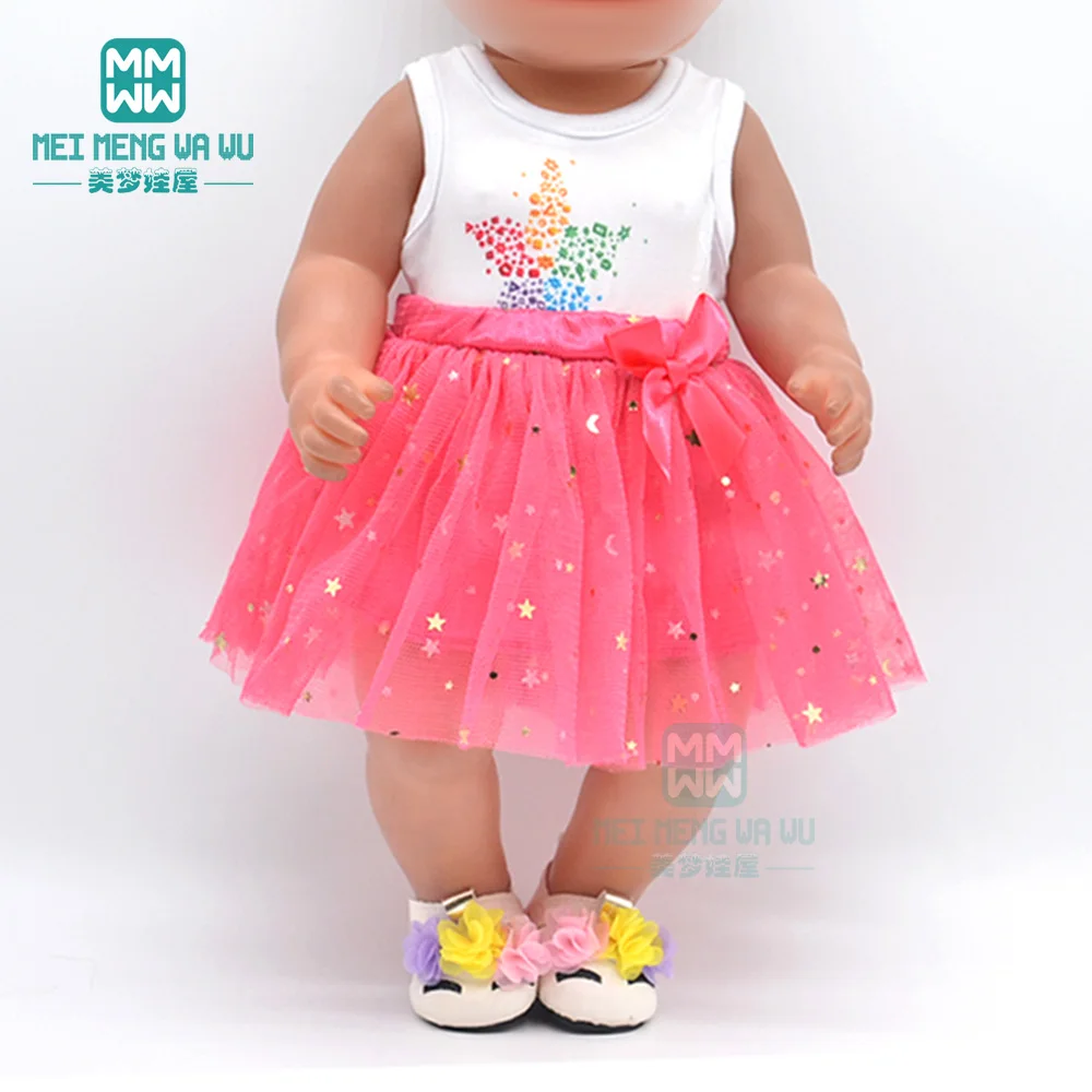 Clothes for Doll Fit 43cm New Born Doll American Doll Fashion Jacket Suit Gauze Skirt Gift