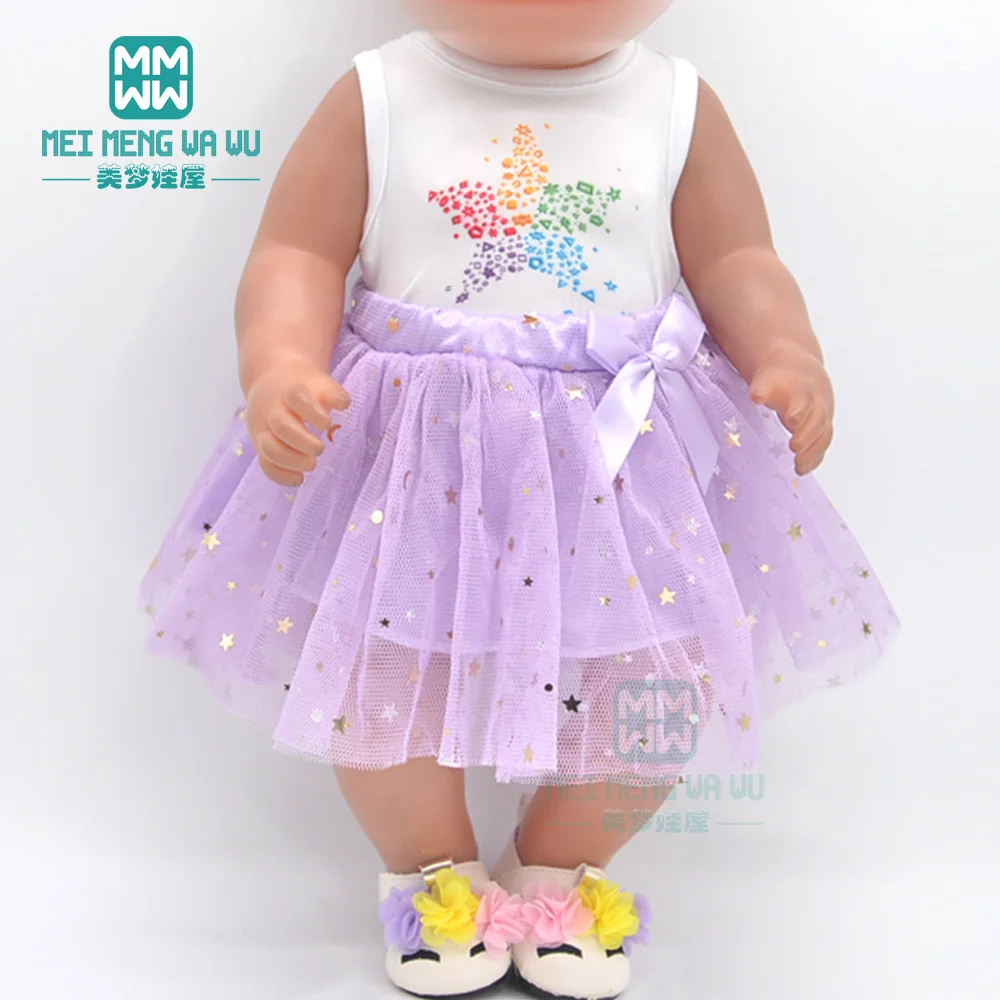 Clothes for Doll Fit 43cm New Born Doll American Doll Fashion Jacket Suit Gauze Skirt Gift