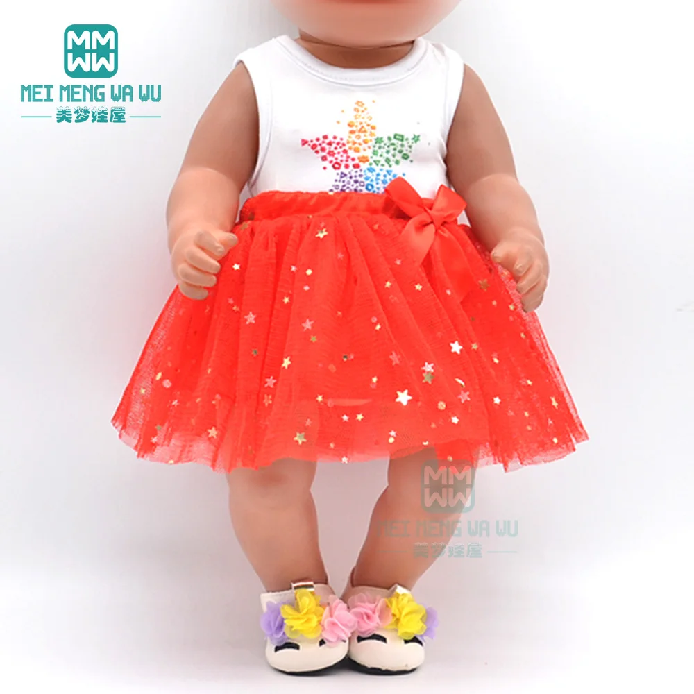 Clothes for Doll Fit 43cm New Born Doll American Doll Fashion Jacket Suit Gauze Skirt Gift
