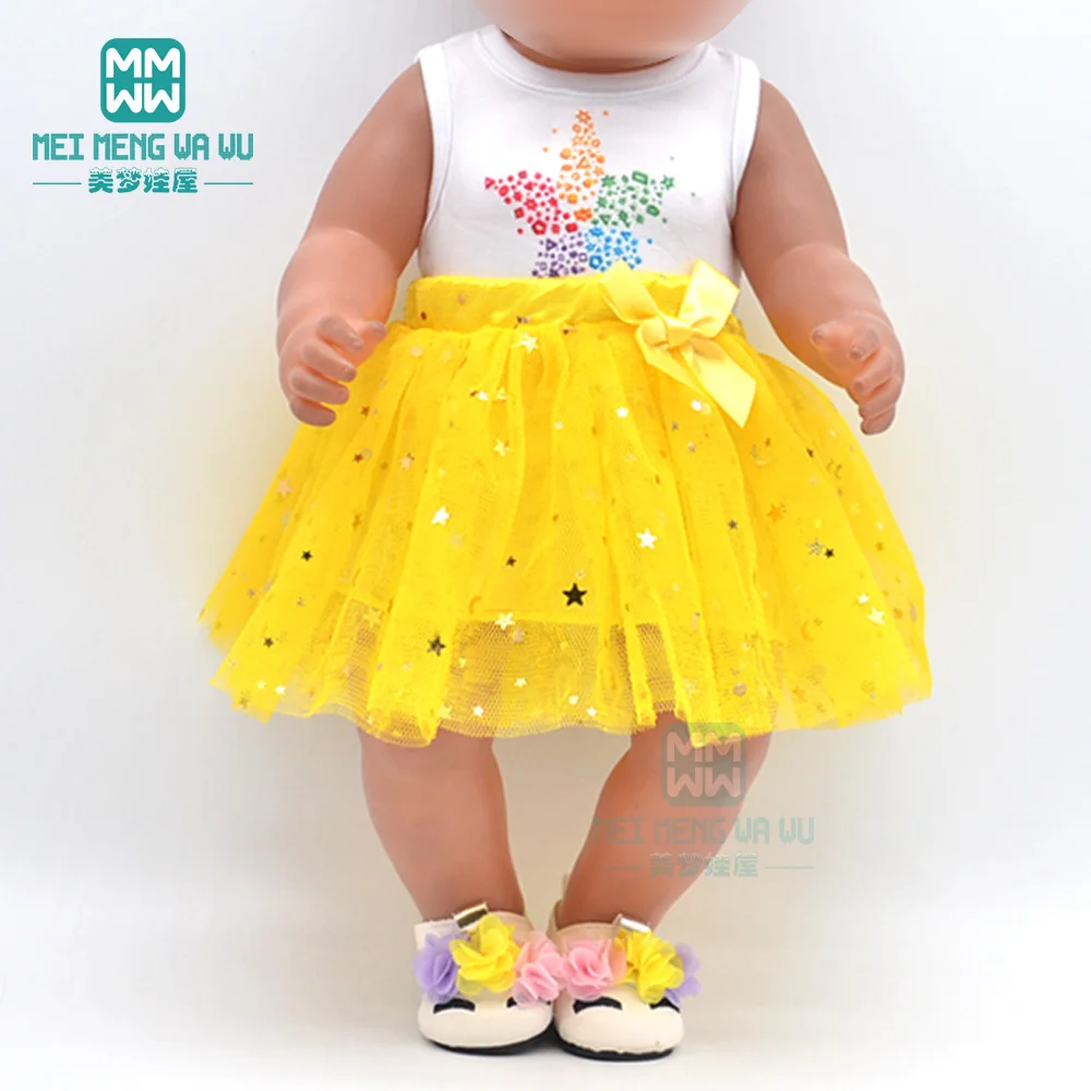 Clothes for Doll Fit 43cm New Born Doll American Doll Fashion Jacket Suit Gauze Skirt Gift