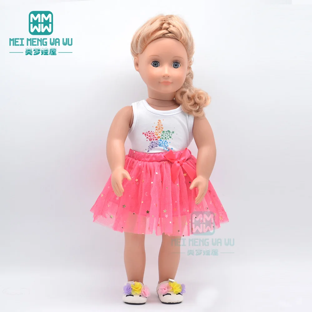 Clothes for Doll Fit 43cm New Born Doll American Doll Fashion Jacket Suit Gauze Skirt Gift