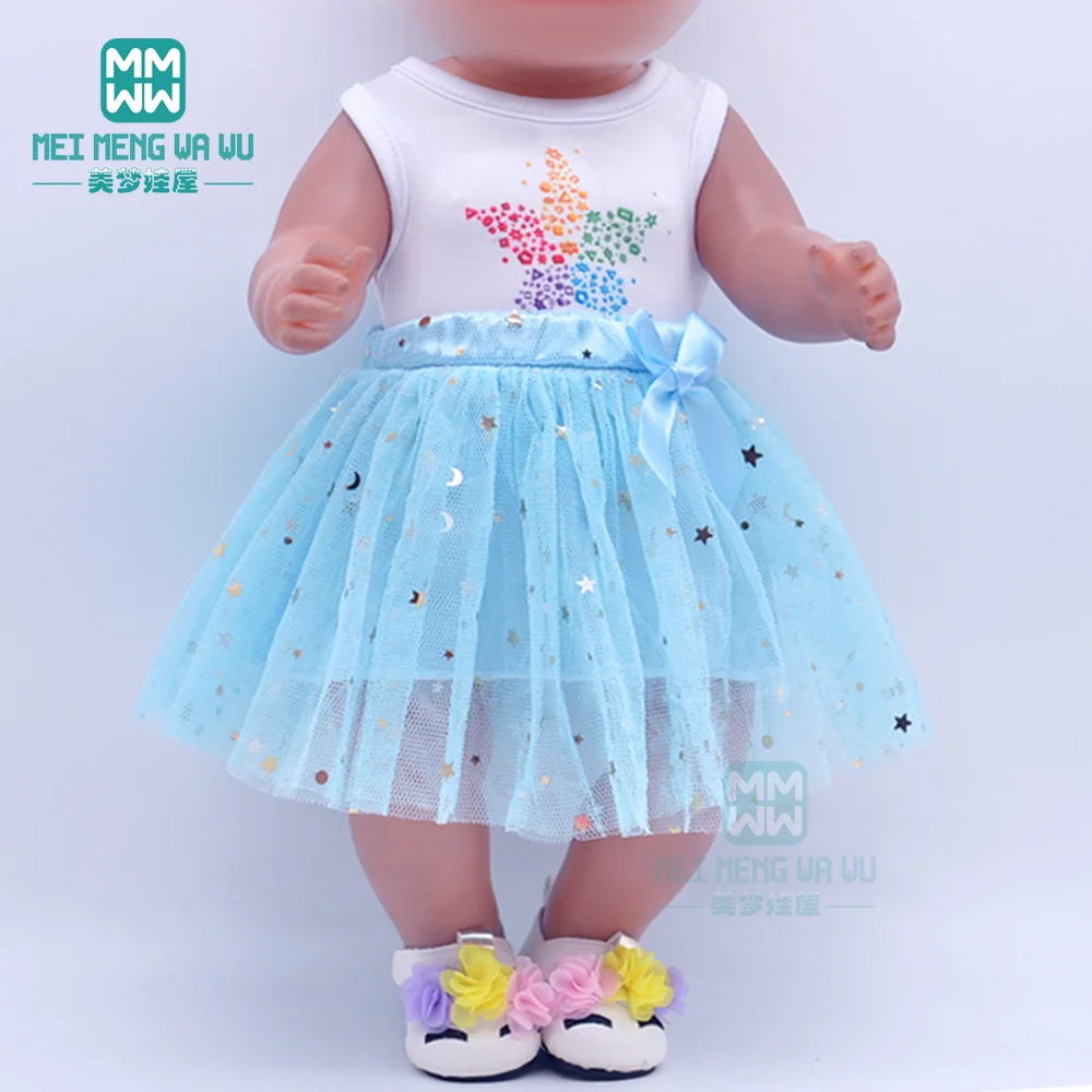 Clothes for Doll Fit 43cm New Born Doll American Doll Fashion Jacket Suit Gauze Skirt Gift