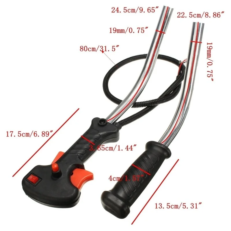 Aluminum Tube Handle Throttle Switch for Brush Cutter