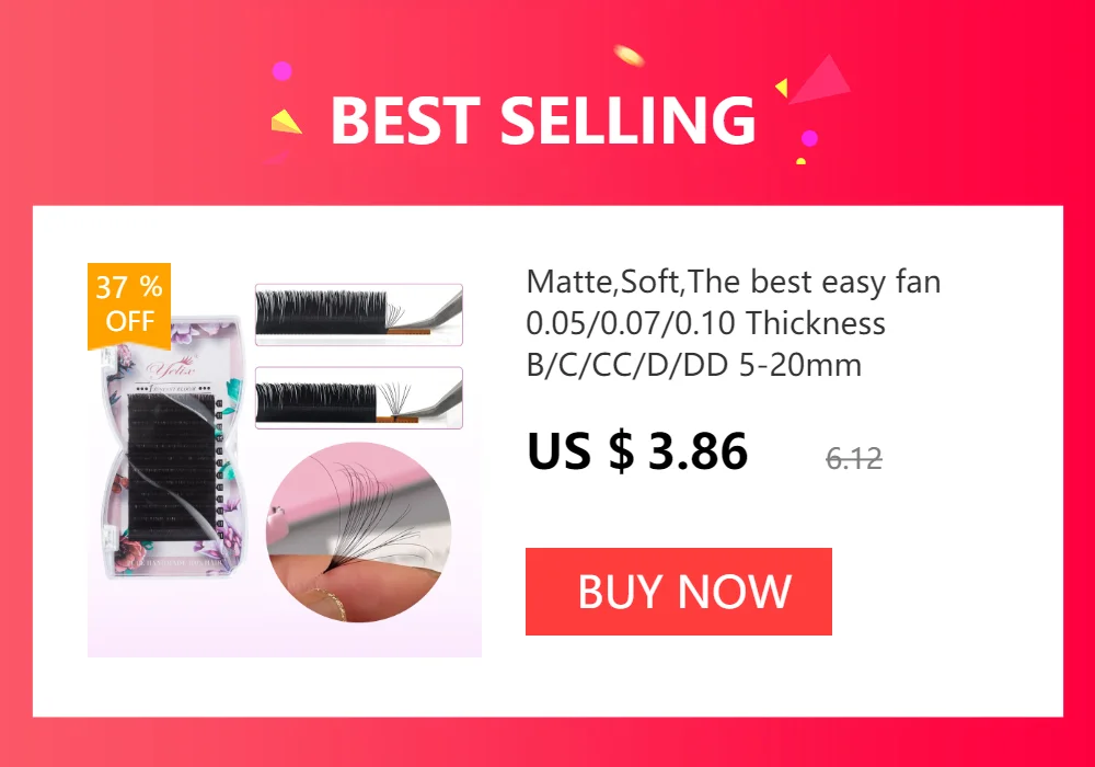 Yelix Professionals Eyelash Extension Silk Lash Extension Individual Lashes Soft Russian Volume Eyelashes Natural Faux Cils