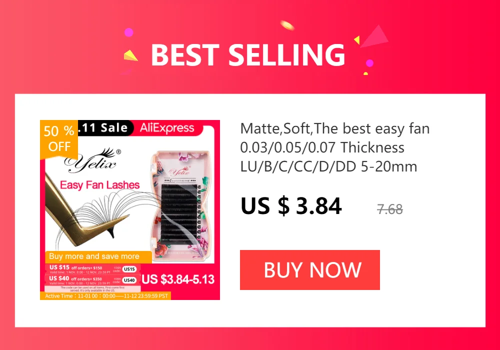 Yelix Professionals Eyelash Extension Silk Lash Extension Individual Lashes Soft Russian Volume Eyelashes Natural Faux Cils