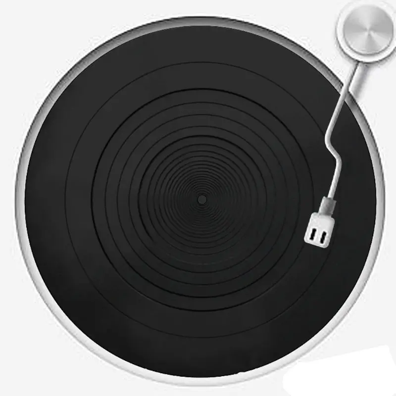 Anti-vibration Silicone Pad Rubber for LP Antislip Mat for Phonograph Turntable Vinyl Record Players