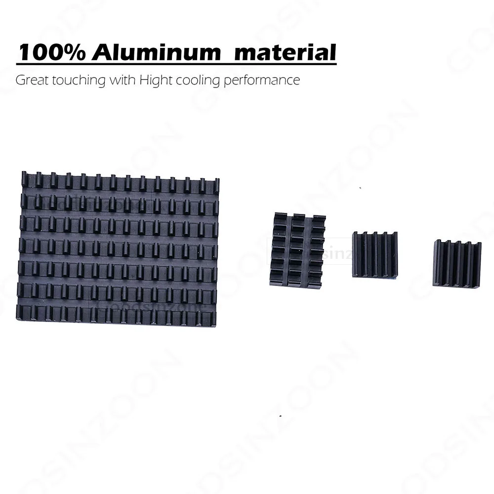 4Pieces/Lot Raspberry Pi 4 B Heatsink, Raspberry Pi Heatsink Aluminum Heatsink with Thermal Tape for Raspberry Pi 4 Model B