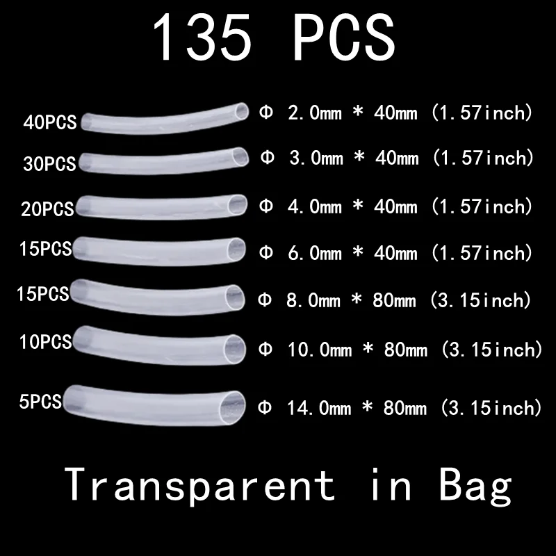 2:1,Heat Shrink Tubing,127-850 PCS,Insulated Polyolefin Sheathed,Electronic DIY Kit,Electrical Connection Tubing,Cable Sleeves