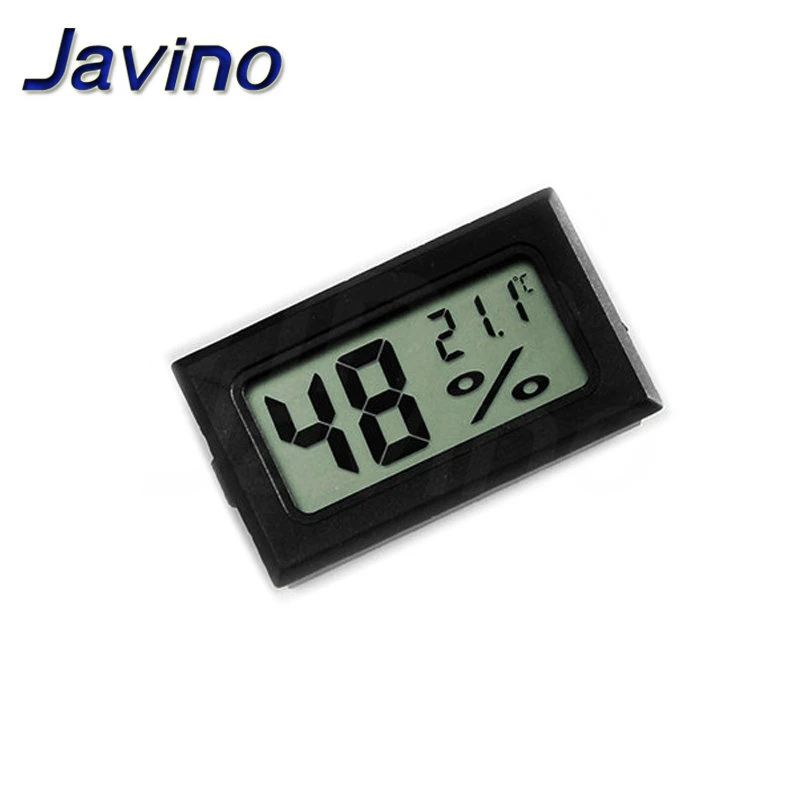 Micro LCD digital thermometer hygrometer indoor convenience temperature sensor hygrometer instrument with cable