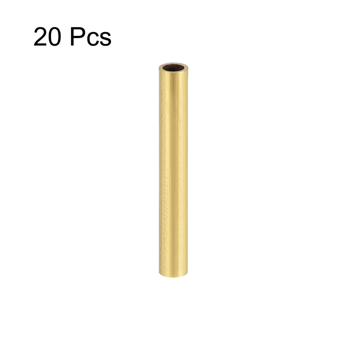 Uxcell 20pcs 2mm 3mm 4mm 5mm 6mm 7mm 8mm 9mm 10mm OD Brass Round Tube 30mm Length Seamless Pipe Tubing For DIY Crafts трубка