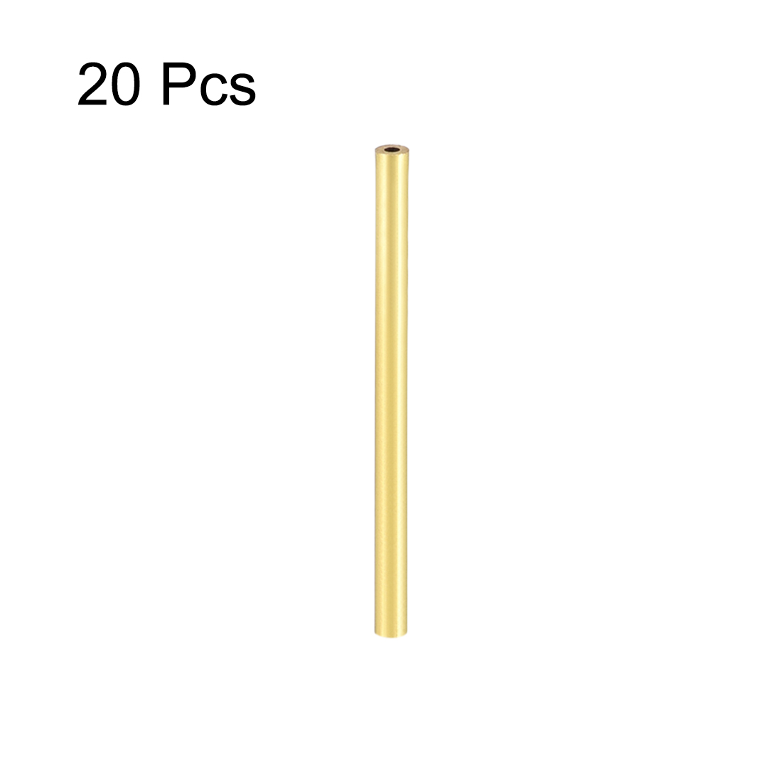 Uxcell 20pcs 2mm 3mm 4mm 5mm 6mm 7mm 8mm 9mm 10mm OD Brass Round Tube 30mm Length Seamless Pipe Tubing For DIY Crafts трубка
