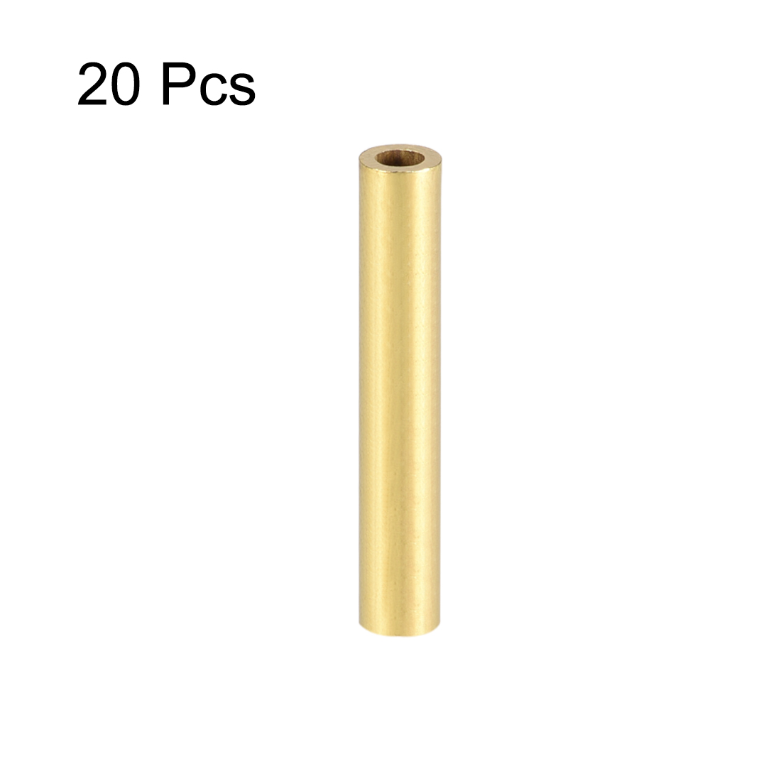 Uxcell 20pcs 2mm 3mm 4mm 5mm 6mm 7mm 8mm 9mm 10mm OD Brass Round Tube 30mm Length Seamless Pipe Tubing For DIY Crafts трубка