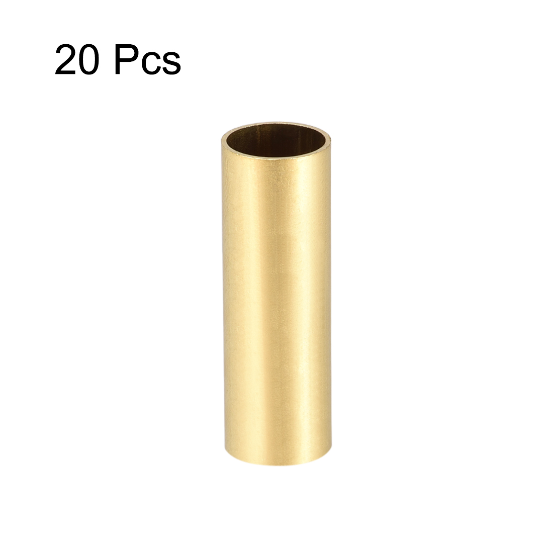 Uxcell 20pcs 2mm 3mm 4mm 5mm 6mm 7mm 8mm 9mm 10mm OD Brass Round Tube 30mm Length Seamless Pipe Tubing For DIY Crafts трубка