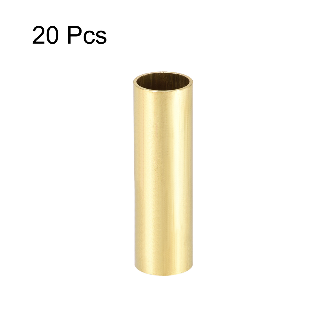 Uxcell 20pcs 2mm 3mm 4mm 5mm 6mm 7mm 8mm 9mm 10mm OD Brass Round Tube 30mm Length Seamless Pipe Tubing For DIY Crafts трубка