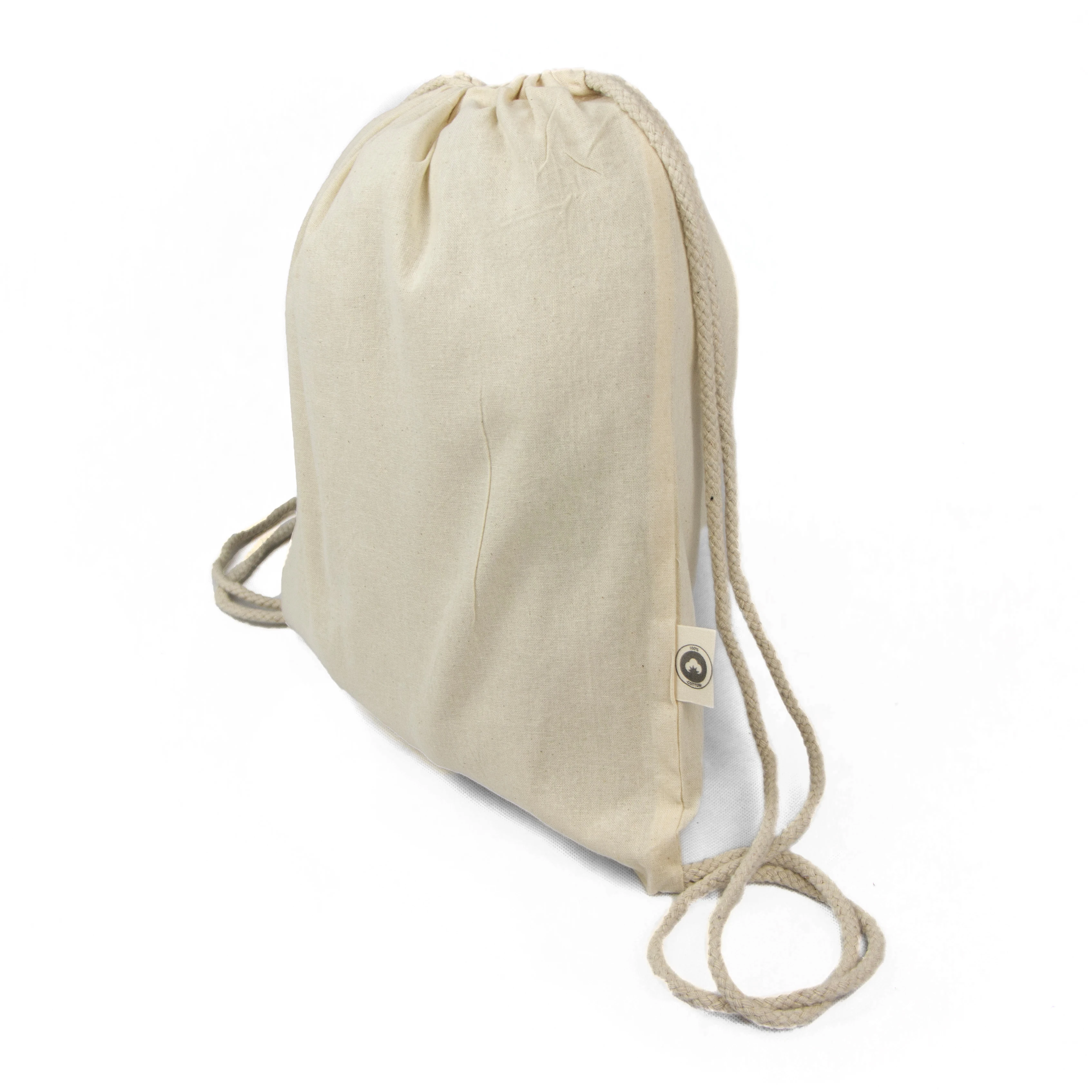 Pack 10 20 40 50 100 Mochilas Tipo Saco De Algodón Natural ECO 45x39cm - Mochilas De Tela Reutilizables Para Pintar, Manualidades Y Excursiones - Mochilas Ecológicas Con Cierre De Cordón