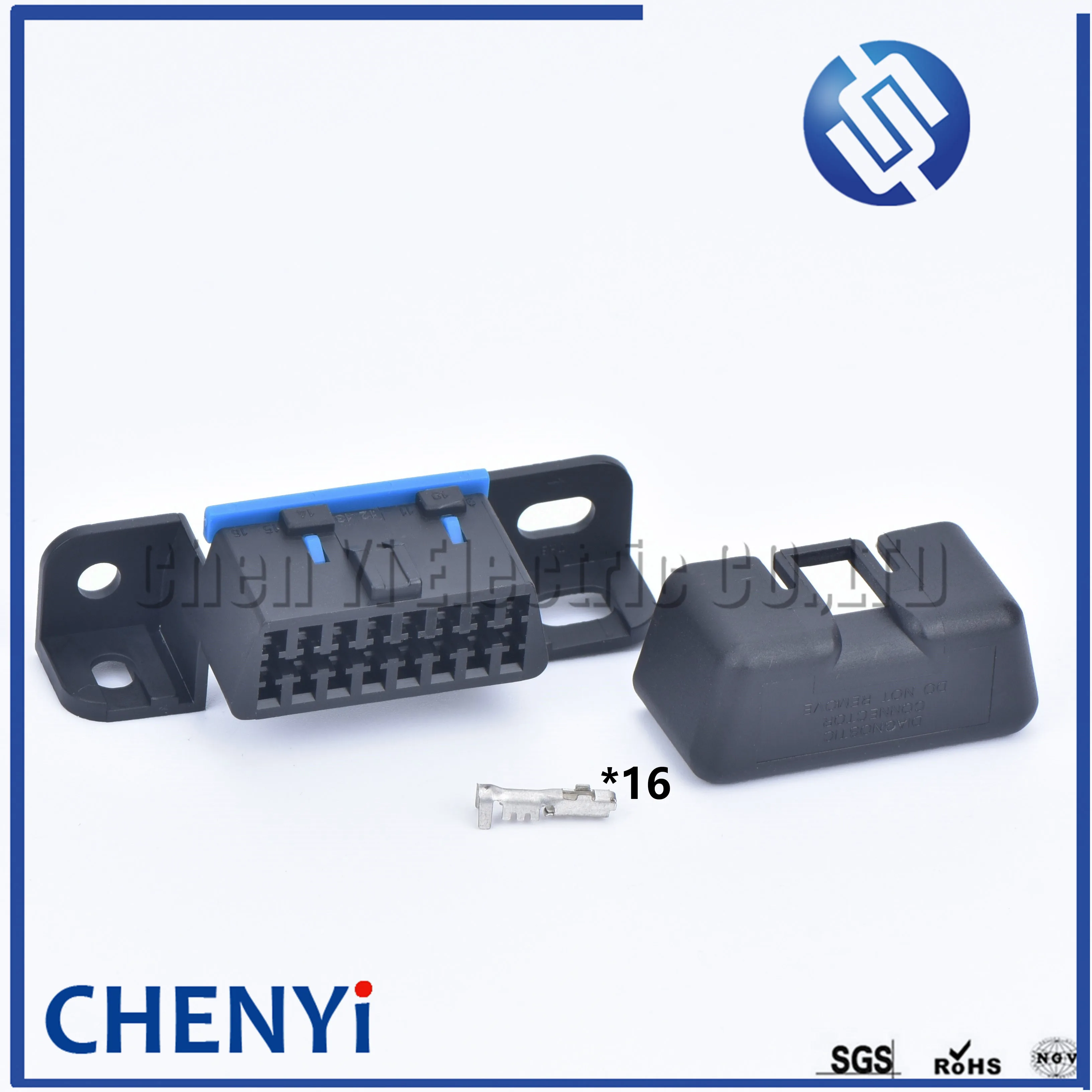 16 pin obd2 Connector OBD2 male Female Connector OBD 2 Wire Sockets obd Adapter Diagnostic Tool ODB MG610761-5 For car