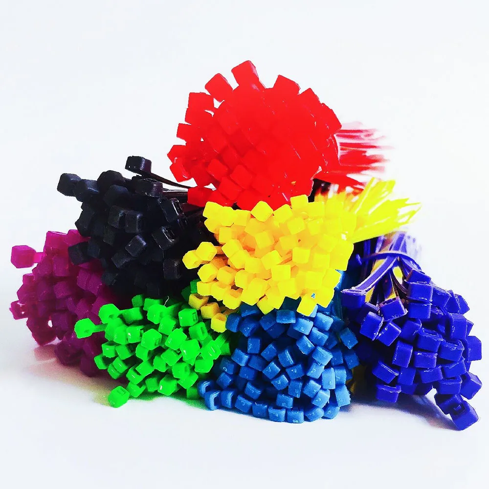 GREEN 100pcs Nylon Wire Ties Fasten Loop Self-Lock cable ties Plastic Nylon Wire ties Cable Zip Ties 3*100 3*150 3*200 4*150