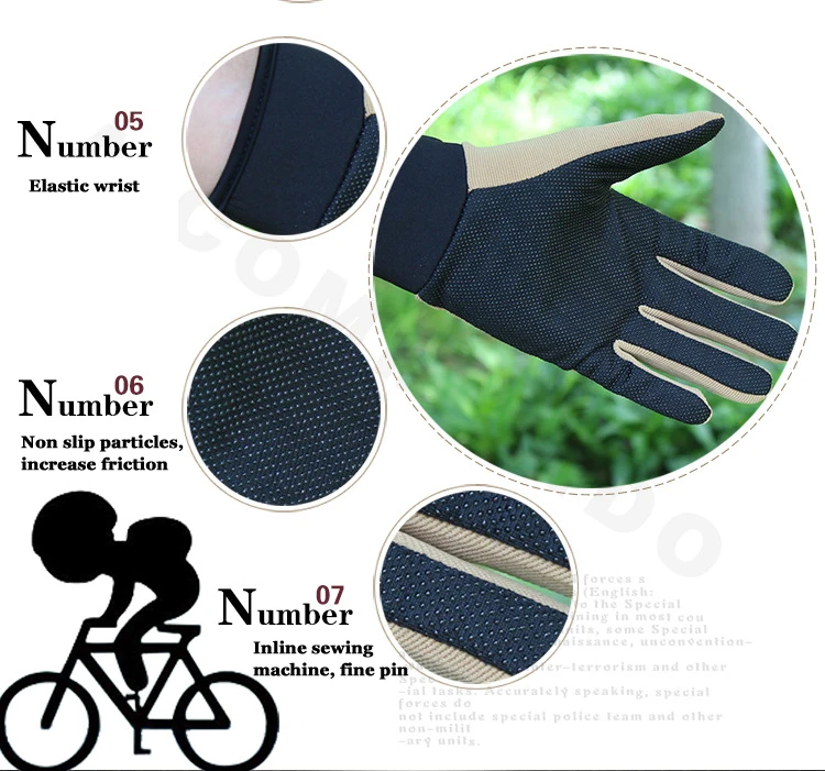 Summer Motorcycle Sport Gloves Fishing Light Breathable Camping Cycling Nonslip Fingerless Sport Women Men's Gloves