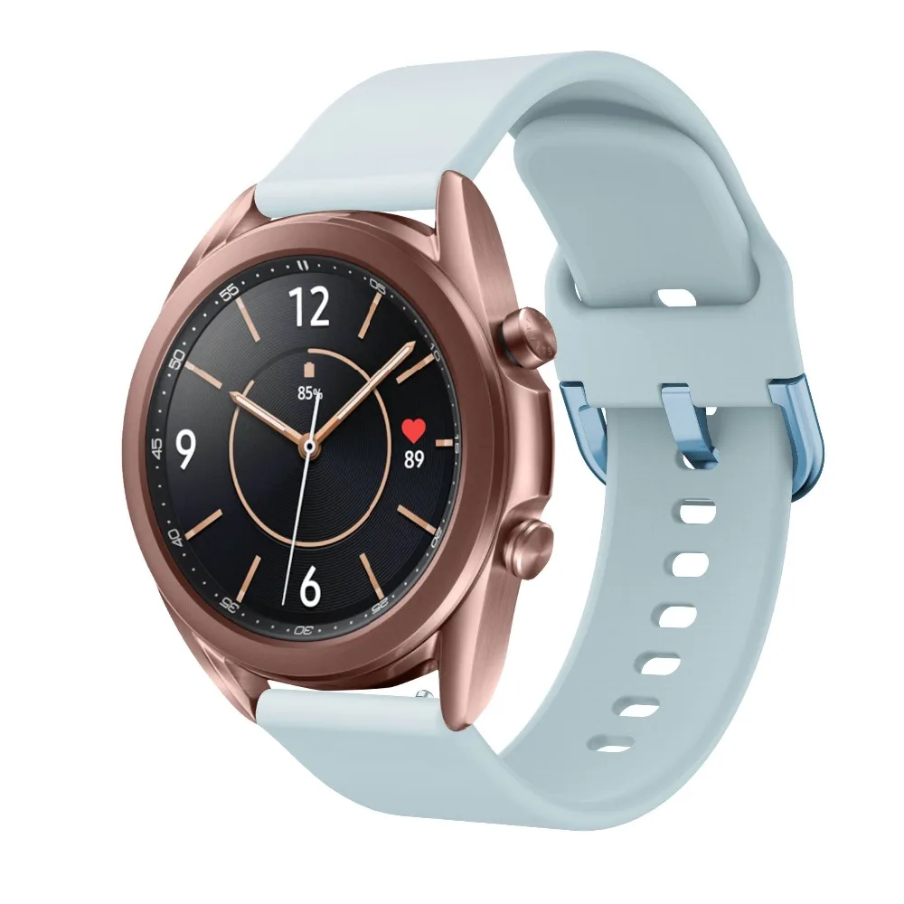 Watchband Silicone For Samsung Galaxy watch 3 45mm 41mm 42mm 46mm Strap Sport Smart Wristbands Bracelet 20mm 22mm Watchstrap