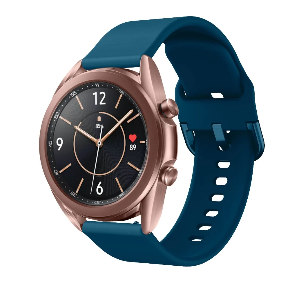 Watchband Silicone For Samsung Galaxy watch 3 45mm 41mm 42mm 46mm Strap Sport Smart Wristbands Bracelet 20mm 22mm Watchstrap