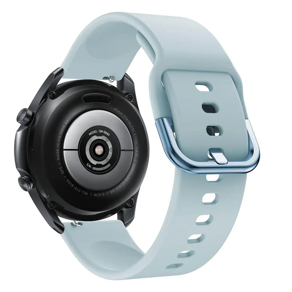 Watchband Silicone For Samsung Galaxy watch 3 45mm 41mm 42mm 46mm Strap Sport Smart Wristbands Bracelet 20mm 22mm Watchstrap