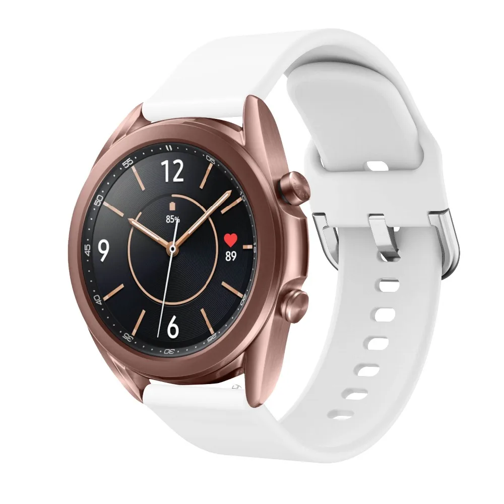 Watchband Silicone For Samsung Galaxy watch 3 45mm 41mm 42mm 46mm Strap Sport Smart Wristbands Bracelet 20mm 22mm Watchstrap
