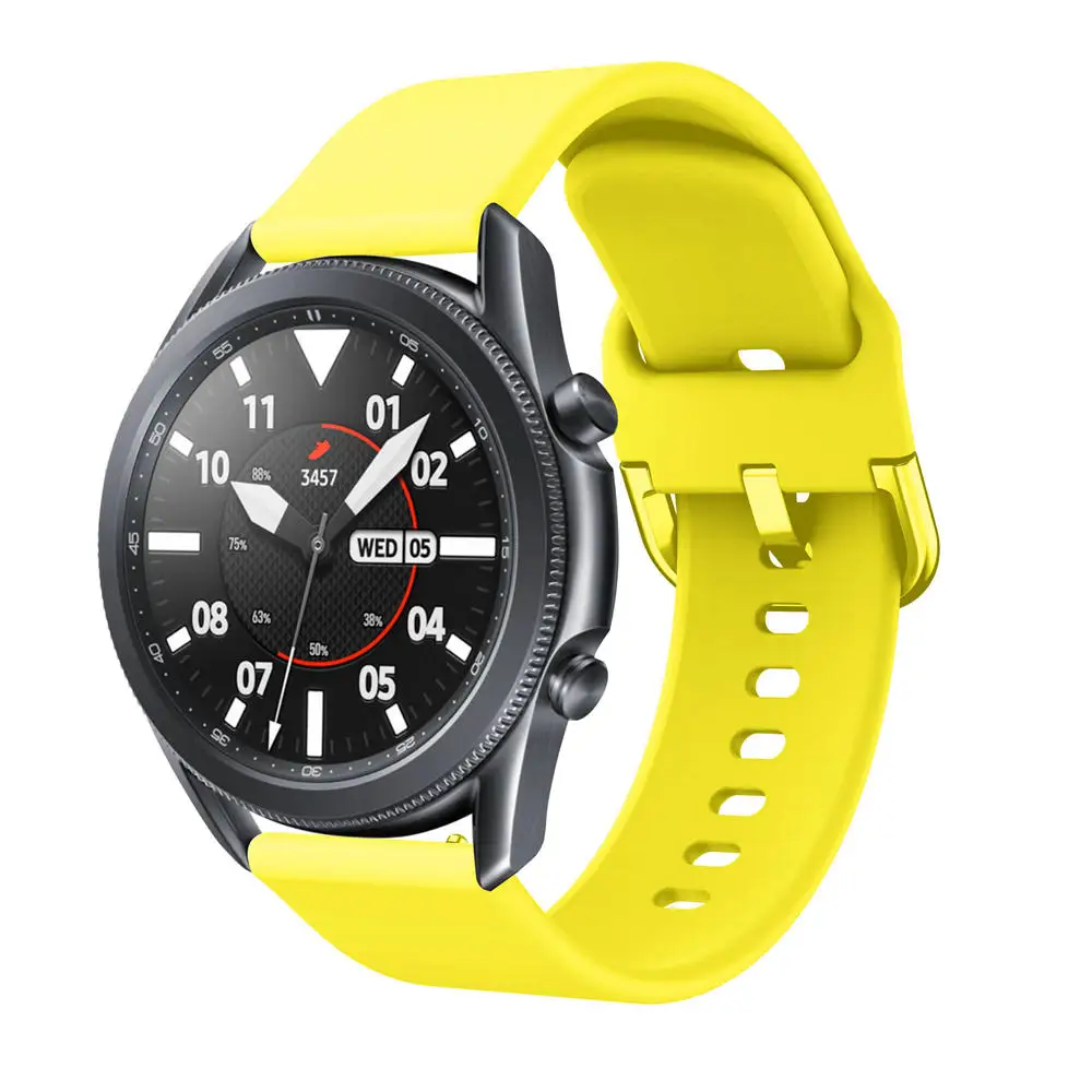 Watchband Silicone For Samsung Galaxy watch 3 45mm 41mm 42mm 46mm Strap Sport Smart Wristbands Bracelet 20mm 22mm Watchstrap