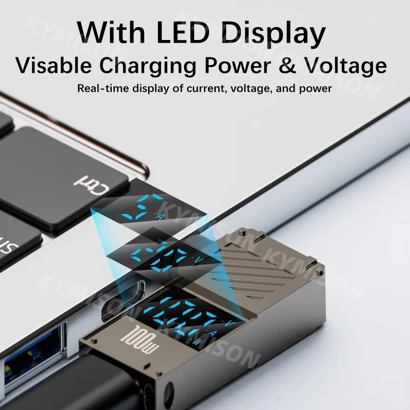 100W USB Type C Female to 5.5x2.5mm Plug Converter Laptop Power Adapter Connector USB C Fast Charging Cable for Laptop Charger