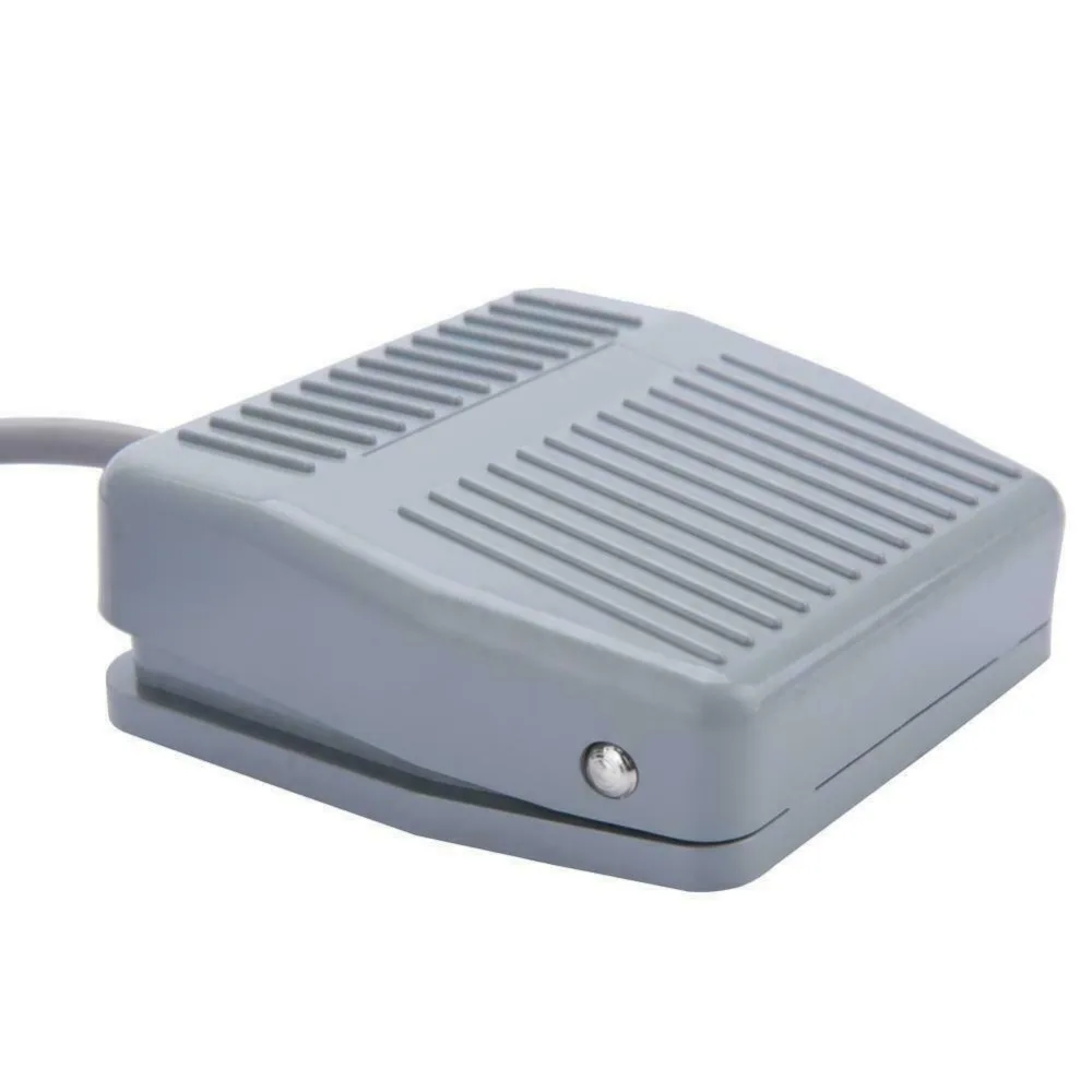 1pcs Foot switch of 0-400 V Momentary control switch Electric pedal SPDT gray 2m wire gauges