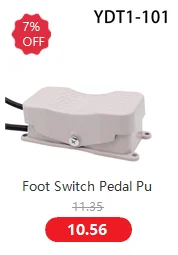 1pcs Foot switch of 0-400 V Momentary control switch Electric pedal SPDT gray 2m wire gauges
