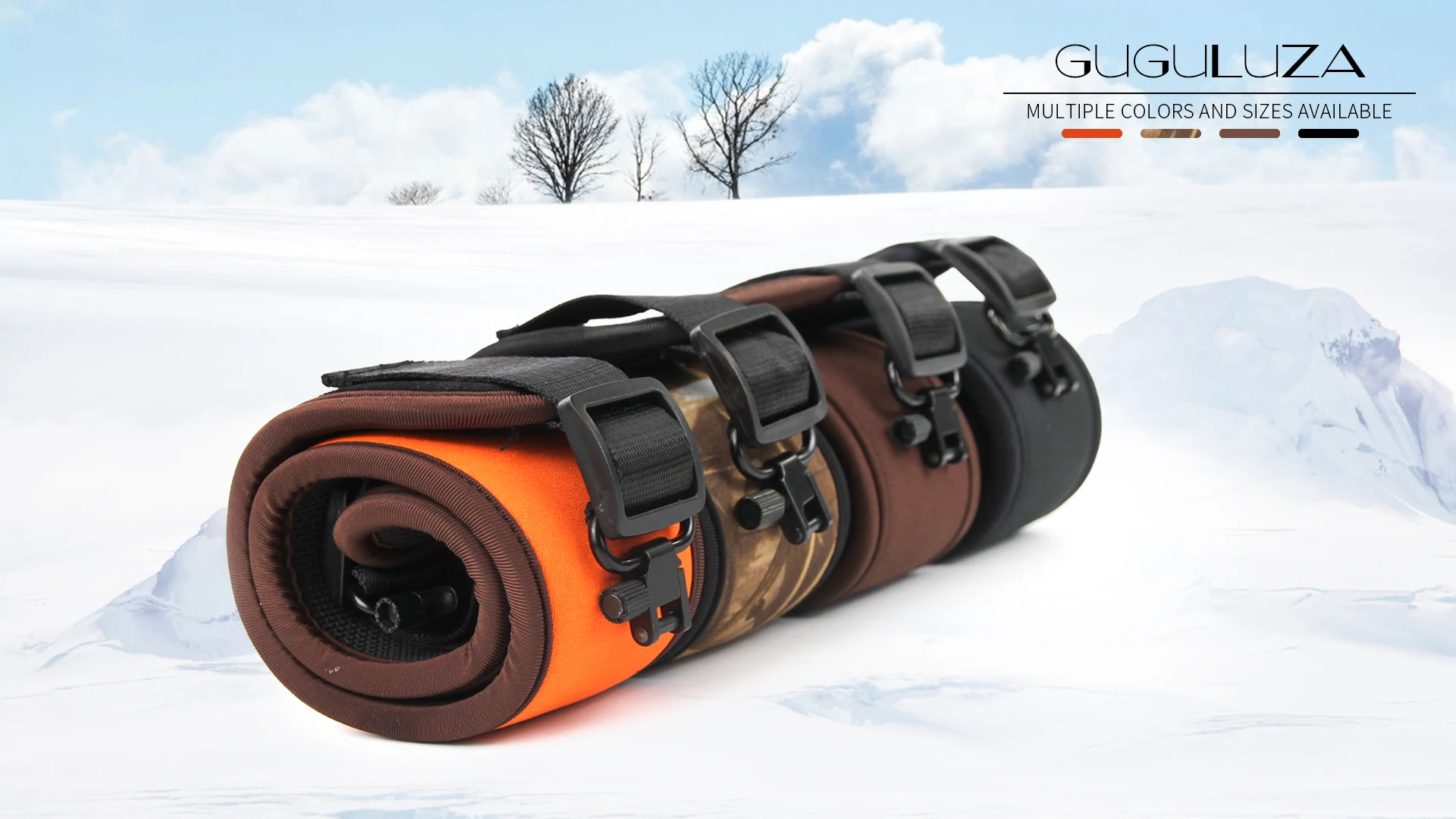 GUGULUZA Neoprene Rifle Sling Strap Shotgun Sling W/h Swivels Padded Anti-slip Shoulder Belt for Outdoor Hunting Gun Accessories