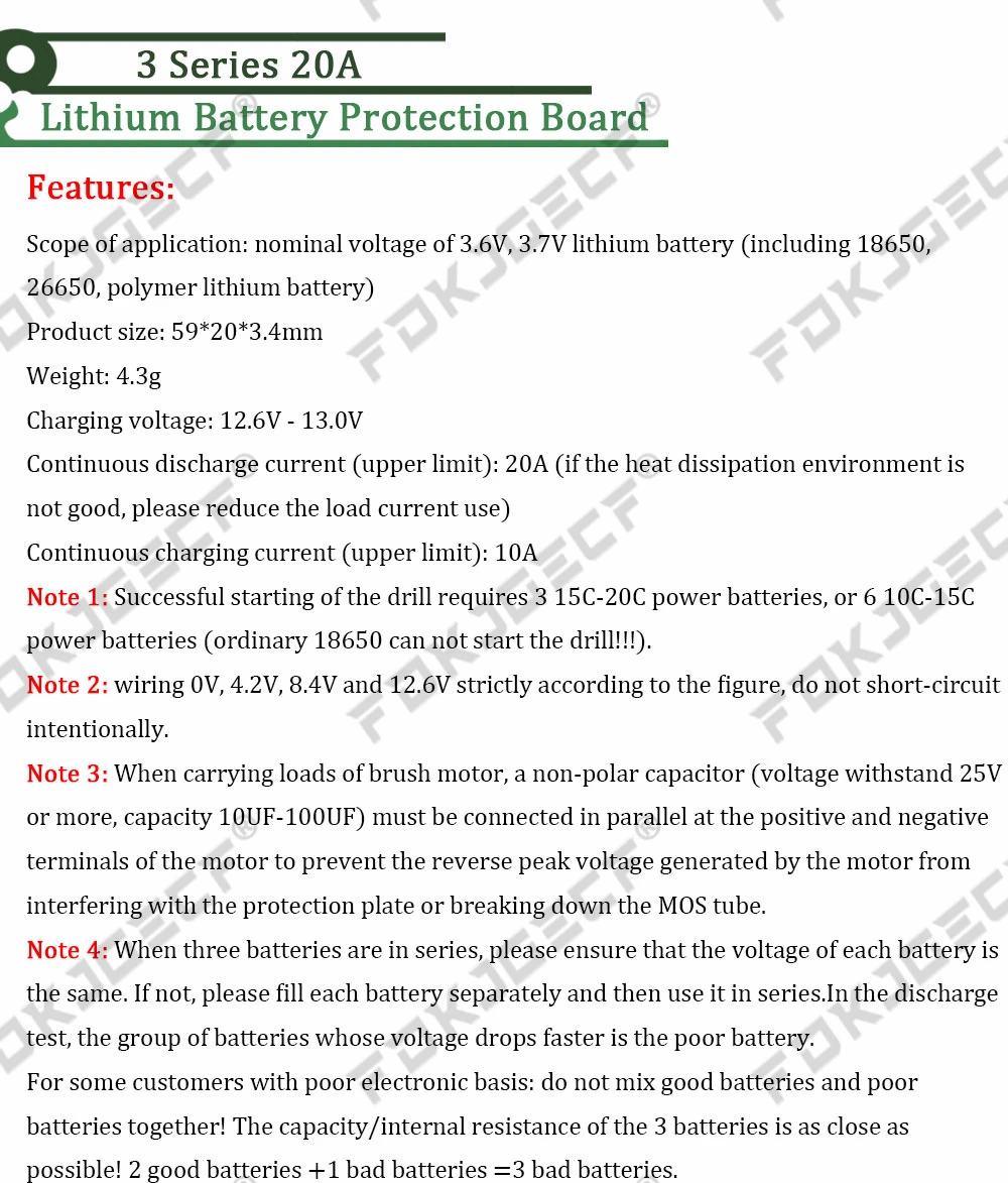 1S 2S 3S 4S 5S 6S 3A 15A 20A 30A Li-ion Lithium Battery 18650 Charger PCB BMS Protection Board For Drill Motor Lipo Cell Module