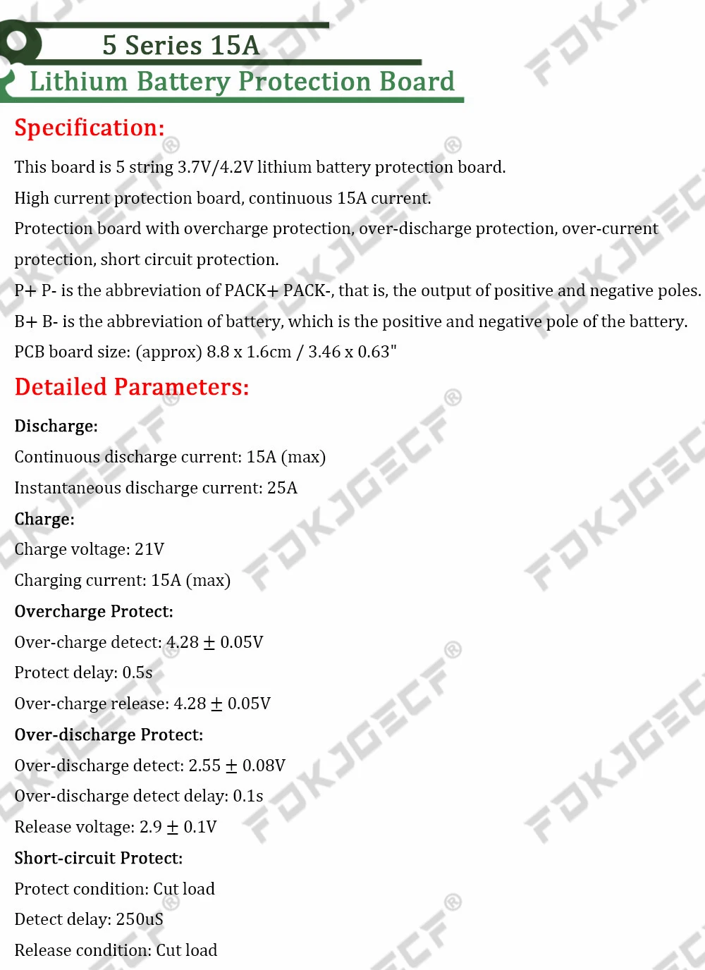 1S 2S 3S 4S 5S 6S 3A 15A 20A 30A Li-ion Lithium Battery 18650 Charger PCB BMS Protection Board For Drill Motor Lipo Cell Module