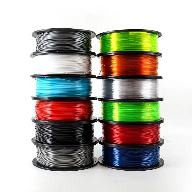 PETG PLA Carbon Fiber 1.75mm 3D Printer Filament 1kg/2.2lbs for FDM 3D Printer High Strength Compound Material