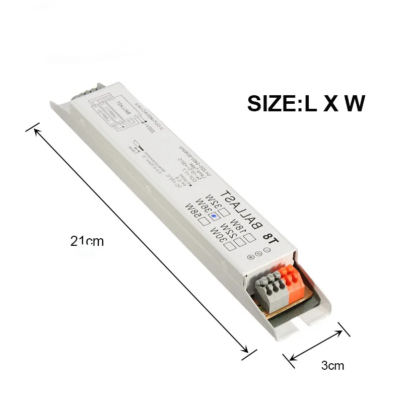 220-240V AC 2x18W 2x30W 2x36W 2x58W Wide Voltage T8 Electronic Ballast Fluorescent Lamp Ballasts